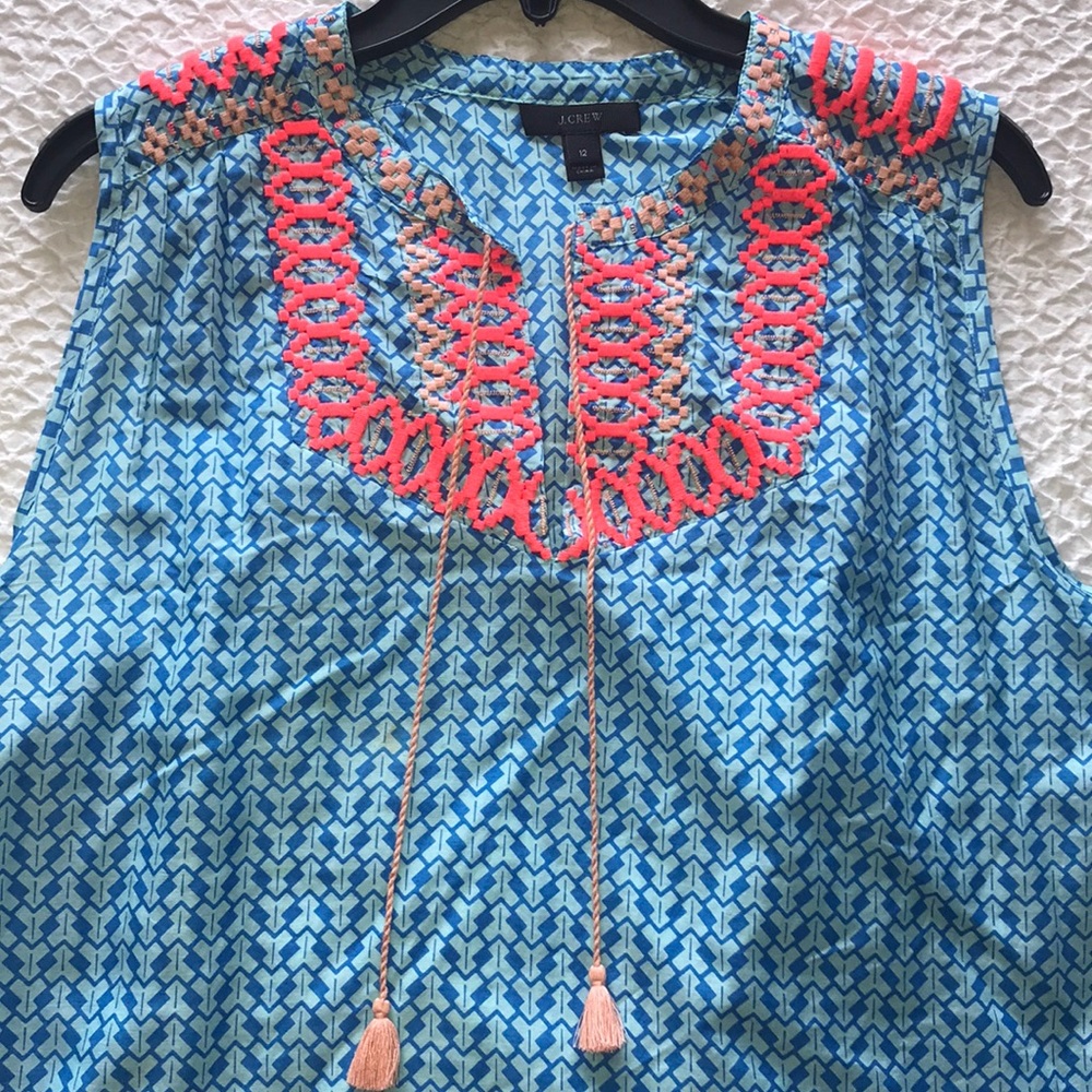 J.Crew Embroidered Tank
